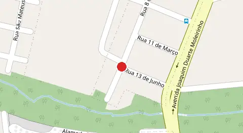 Mapa da localização