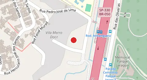 Mapa da localização