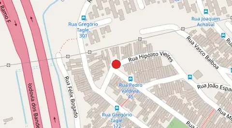 Mapa da localização