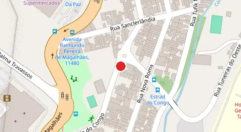 Mapa da localização