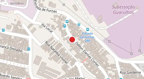 Mapa da localização