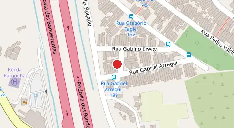 Mapa da localização