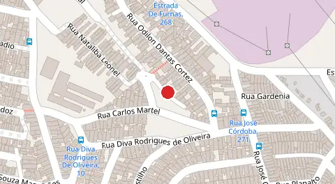 Mapa da localização
