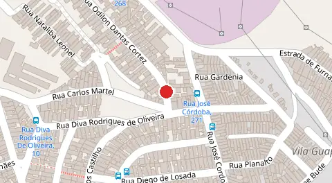 Mapa da localização