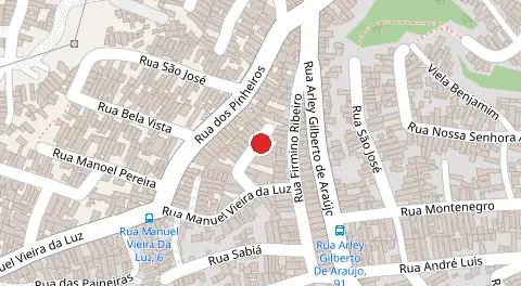 Mapa da localização