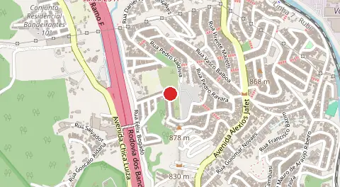 Mapa de Conjunto Residencial Alpes do Jaragua