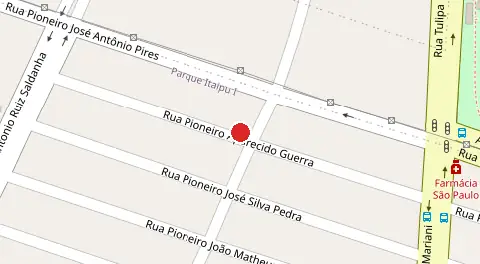 Mapa da localização