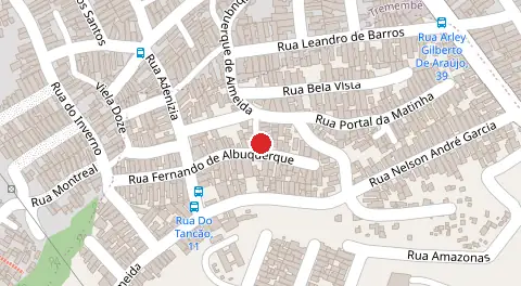 Mapa da localização