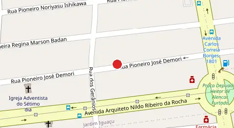 Mapa da localização