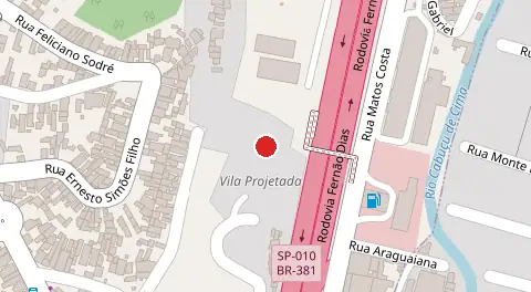 Mapa da localização