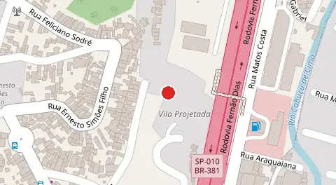 Mapa da localização