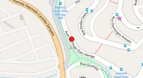 Mapa da localização