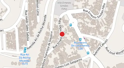 Mapa da localização