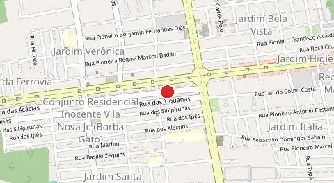 Mapa de Conjunto Residencial Inocente Vila Nova Junior