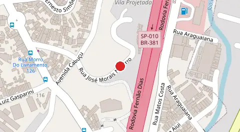 Mapa da localização