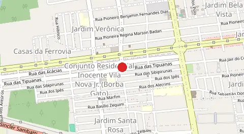 Mapa de Conjunto Habitacional Inocente Vila Nova Junior