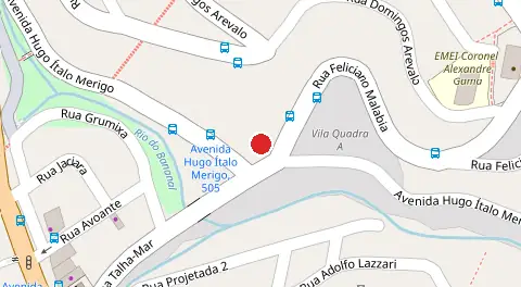 Mapa da localização