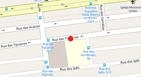Mapa da localização