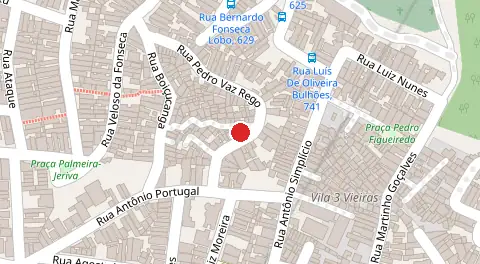 Mapa da localização