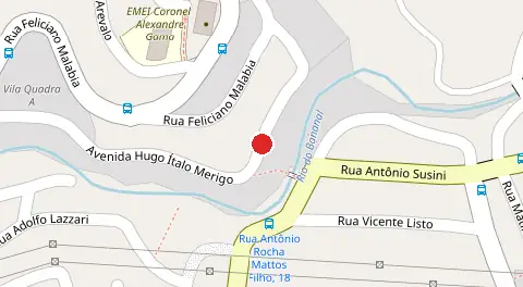 Mapa da localização