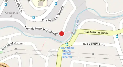 Mapa da localização