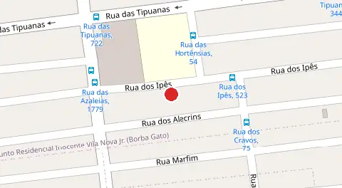 Mapa da localização