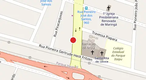 Mapa da localização