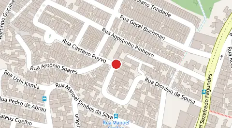 Mapa da localização