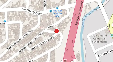 Mapa da localização