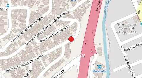 Mapa da localização