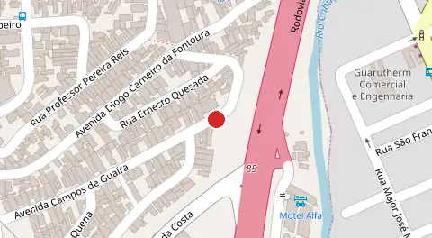 Mapa da localização