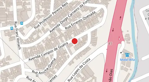 Mapa da localização
