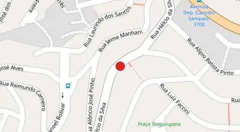 Mapa da localização