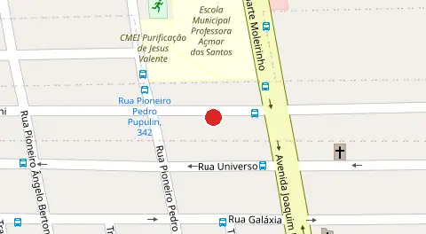 Mapa da localização