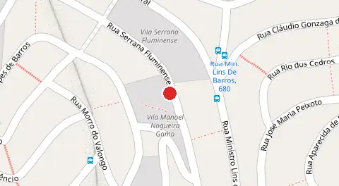 Mapa da localização