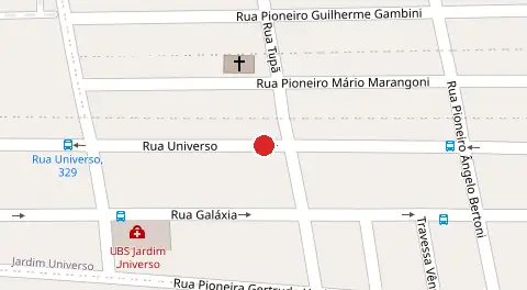 Mapa da localização