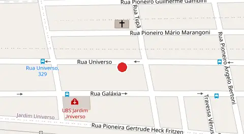 Mapa da localização
