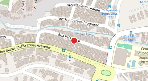 Mapa da localização