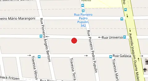 Mapa da localização