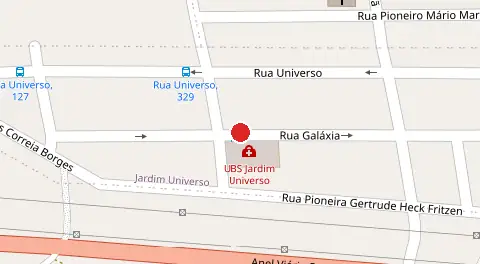 Mapa da localização