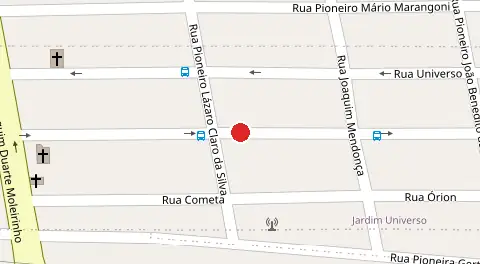 Mapa da localização
