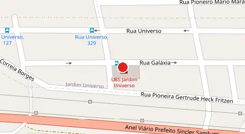Mapa da localização
