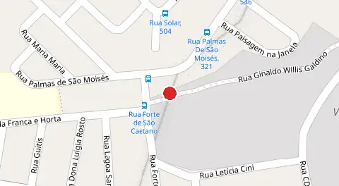 Mapa da localização