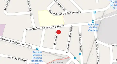 Mapa da localização
