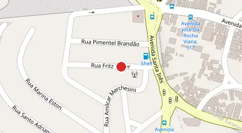 Mapa da localização