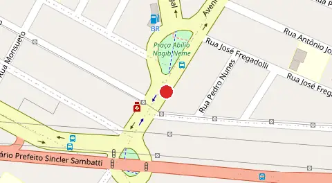 Mapa da localização