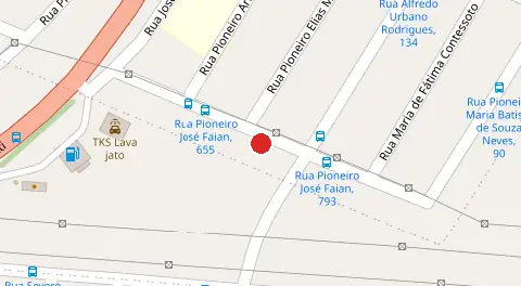 Mapa da localização