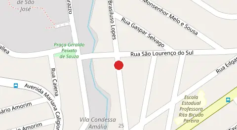 Mapa da localização