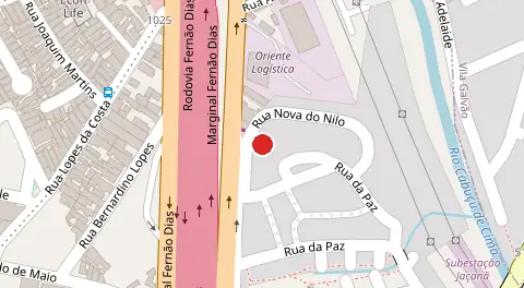 Mapa da localização