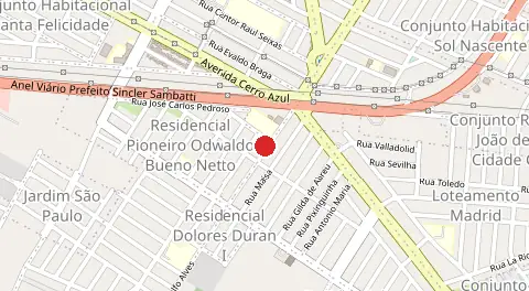Mapa de Conjunto Residencial Cidade Alta